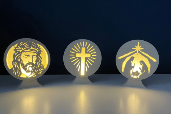 3D Christmas LED Ornament Stand – A Warm, Glowing Addition to Your Holiday Decor