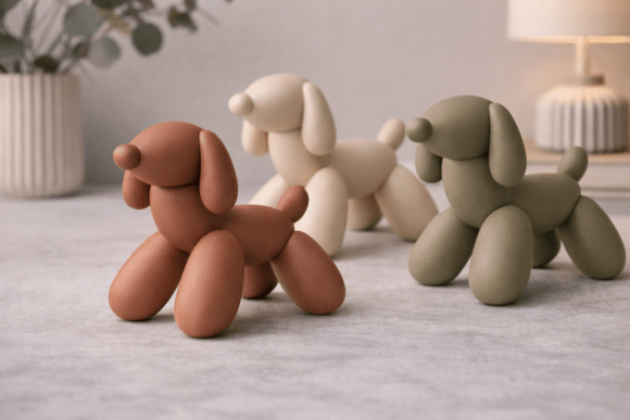 3D Dachshund Balloon Dog Decor Sculpture: A Modern Twist on Classic Design