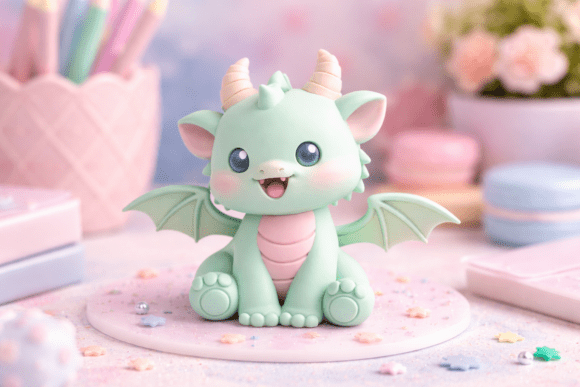 Baby Dragon STL – Fantasy Dragon 3D