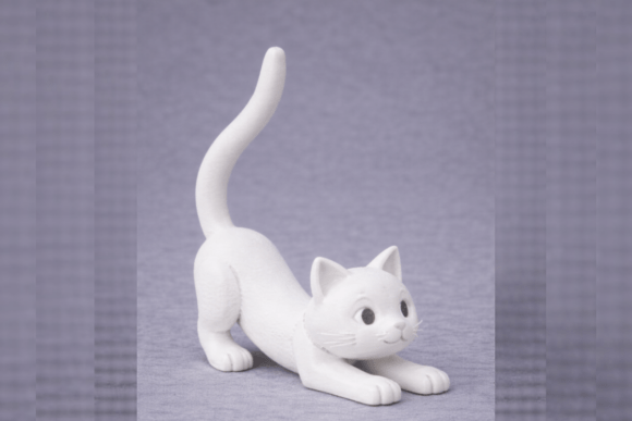 Cat Ring Holder 3D Model for Easy 3D Print: A Versatile and Customizable Home Decor Option