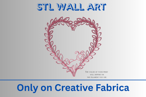 Caterpillar Heart Wall Art STL: A Versatile and Adorable 3D Printing Project