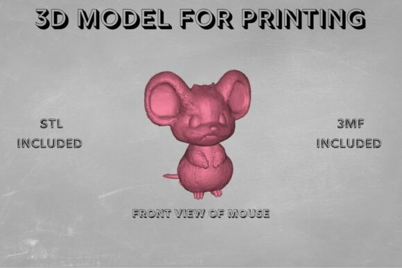 Chibi Mouse Figure: A Whimsical Addition to Your 3D Printing Collection