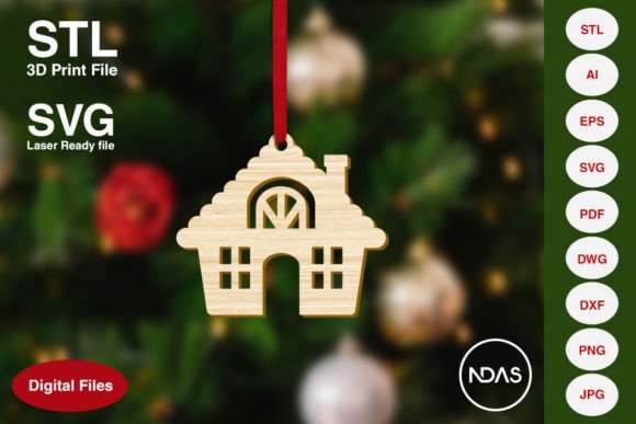 Christmas Hut Christmas Tree Decoration: A Versatile Design for Creative Expression