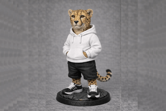Cool Cheetah 3D Print: A Versatile and Customizable Decorative Asset