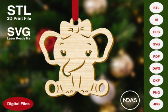 Cute Elephant Christmas Tree Ornament: A Creative and Versatile Holiday Decoration
