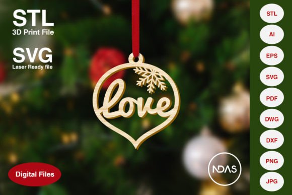 Love Christmas Tree Decoration Ornament: A Versatile and Creative Holiday Decor Solution