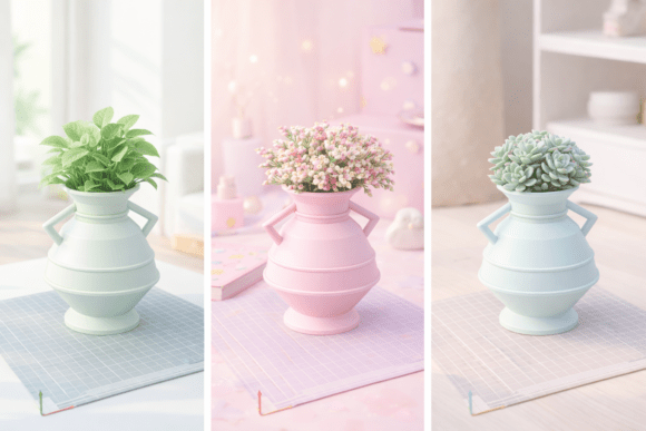Modern Minimalist Ribbed Vase