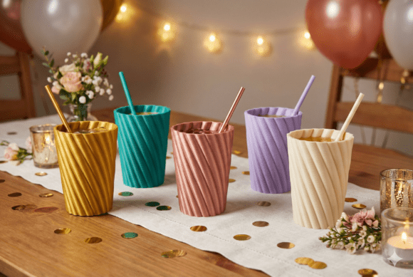 Modern Twisted Spiral Fluted Tumbler Design: A Stylish Addition to Any Occasion