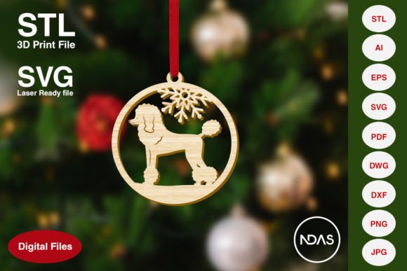 Poodle Dog Christmas Tree Decoration: A Unique and Versatile Ornament for Personalized Holiday Displays