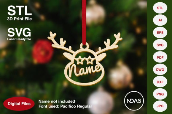 Reindeer Face Christmas Tree Decoration: A Creative and Customizable Holiday Ornament