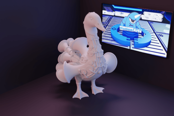 Saxophone Duck 3D Model