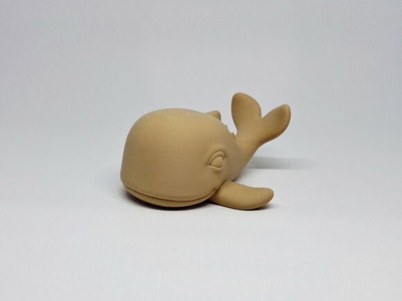 Stylized Whale STL Chubby Minimalist