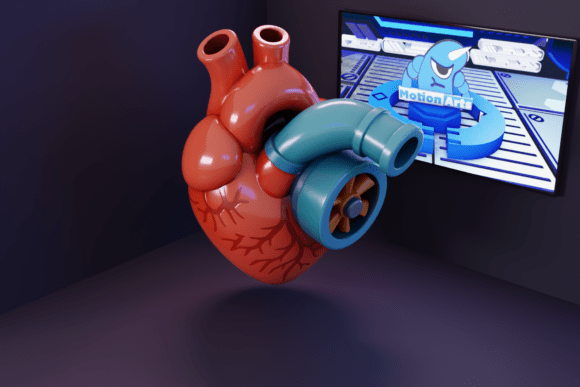 Turbo Heart: The Fusion of Passion and Power in 3D Design