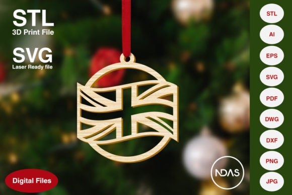 UK Flag Christmas Tree Decor Ornament: A Creative and Patriotic Holiday Addition