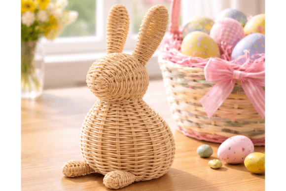Wicker Rabbit STL 3D Model for Easy 3D Printing